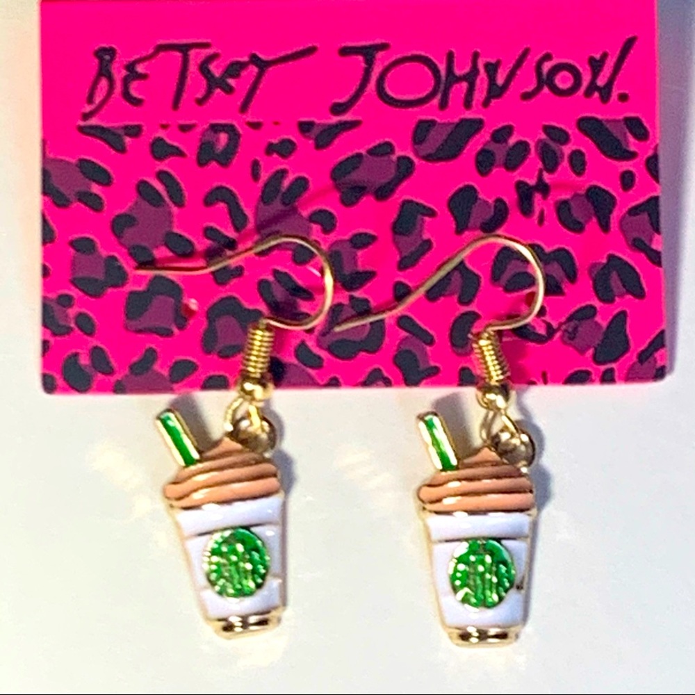 🌸 3/$30 🌸 Betsey Johnson Style - Starbucks Coffee Earrings